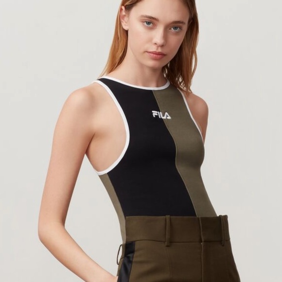 Fila Manon Bodysuit black olive colorblock - Picture 3 of 8